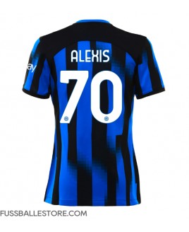 Günstige Inter Milan Alexis Sanchez #70 Heimtrikot Damen 2023-24 Kurzarm
